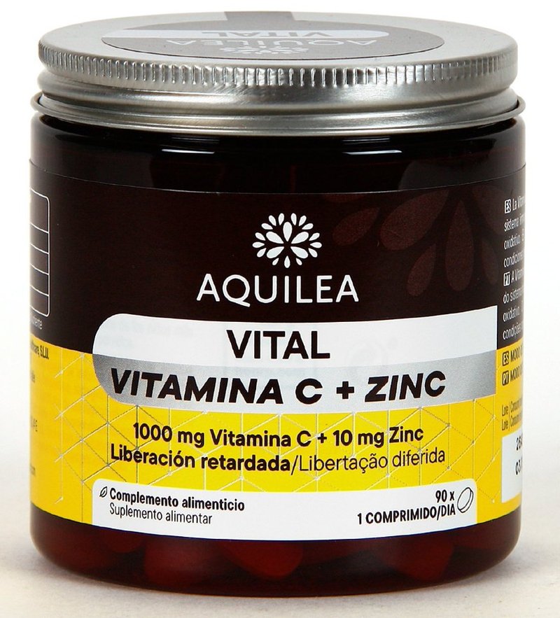 Bote de Aquilea Vital Vitamina C + Zinc, 90 comprimidos